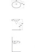 LAVOAR PE BLAT RAK CERAMICS MORNING 54X38 CM - imagine 3