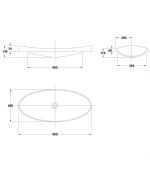 GALA KLEA LAVOAR 90X40 CM - imagine 3