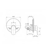 IDEAL STANDARD CONNECT VAS WC CU FUNCTIE DE BIDEU, 36X66 CM - imagine 9