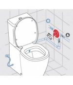 IDEAL STANDARD CONNECT VAS WC CU FUNCTIE DE BIDEU, 36X66 CM - imagine 4