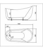 CADA ACRIL FREESTANDING 1800X800 - imagine 2