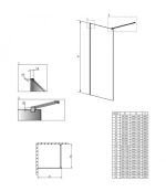 RADAWAY MODO NEW II CABINA DE DUS WALK-IN 70-8MM - imagine 3