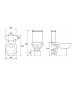 SET VAS TOALETA CU REZERVOR SI CAPAC CU INCHIDERE LENTA CERSANIT FACILE 317 CERSANIT - imagine 4