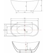 CADA ACRIL FREESTANDING 180X80 CM TENDER - imagine 6