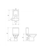 SET VAS WC CERSANIT EASY NEW CLEAN ON - imagine 5