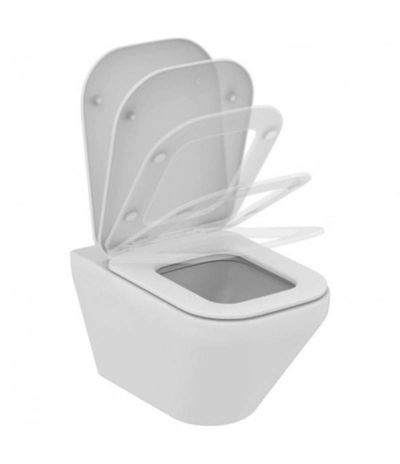 IDEAL STANDARD TONIC II AQUABLADE VAS WC SUSPENDAT CU CAPAC SOFT-CLOSE - imagine 6