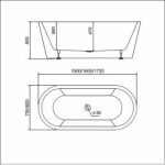 CADA FREESTANDING ALLURE 170/80 - imagine 3