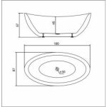 CADA FREESTANDING TENDER MAX 180/80 - imagine 2