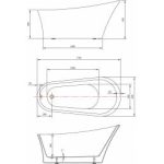 CADA FREESTANDING 170/80 BANANNA SLIM - imagine 2