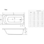 CADA KEA 170/75 Cod: WA1-04-170x075U - imagine 3