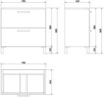 MOBILIER MELAR 80+LAVOAR COMO 80 - imagine 4