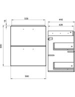 MOBILIER MELAR 60+LAVOAR COMO 60 - imagine 4