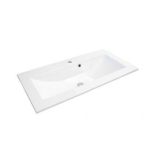 Set PROMO mobilier cu lavoar Oristo Silver 90x45x55 cm alb lucios Cod: ORS33-SD2S-90-1+ORSUME-SI-90-92 - imagine 3