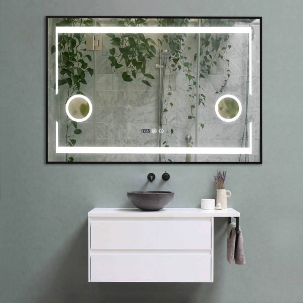 OGLINDA LED 120/80 LUPA/RAMA BLACK