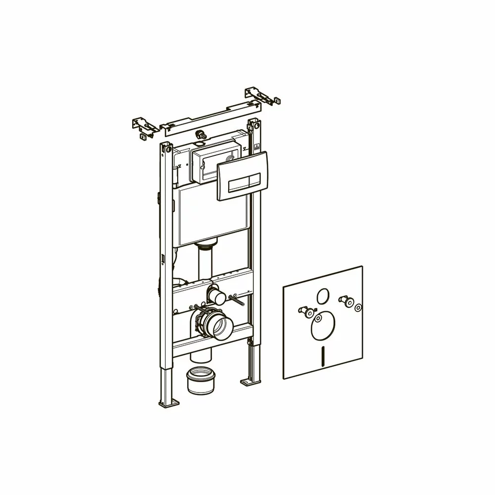 SISTEM INSTALARE REZERVOR WC GEBERIT DUOFIX DELTA - imagine 2
