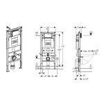 SISTEM DE INSTALARE PENTRU WC SUSPENDAT GEBERIT SIGMA - imagine 2