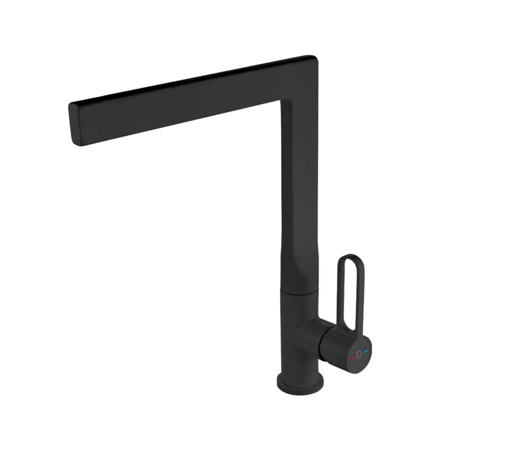 BATERIE BUCATARIE PIPA INALTA ZAFFIRO, NEGRU MAT - imagine 1