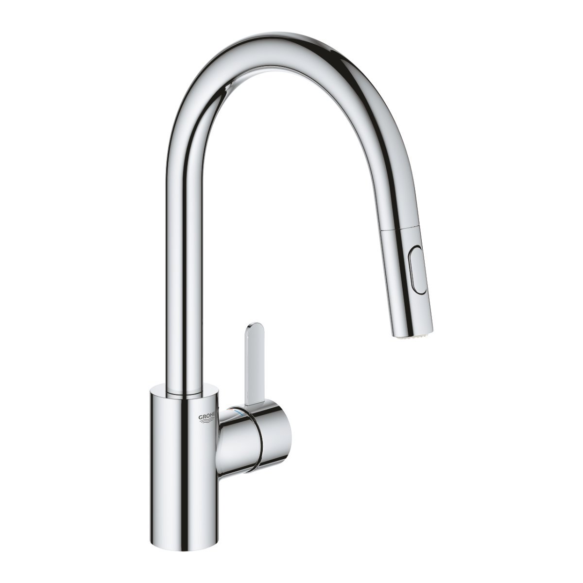 BATERIE  BUCATARIE EUROSMART COSMOPOLITAN PIPA INALTA 382 CU DUS EXTRACTIBIL - imagine 1