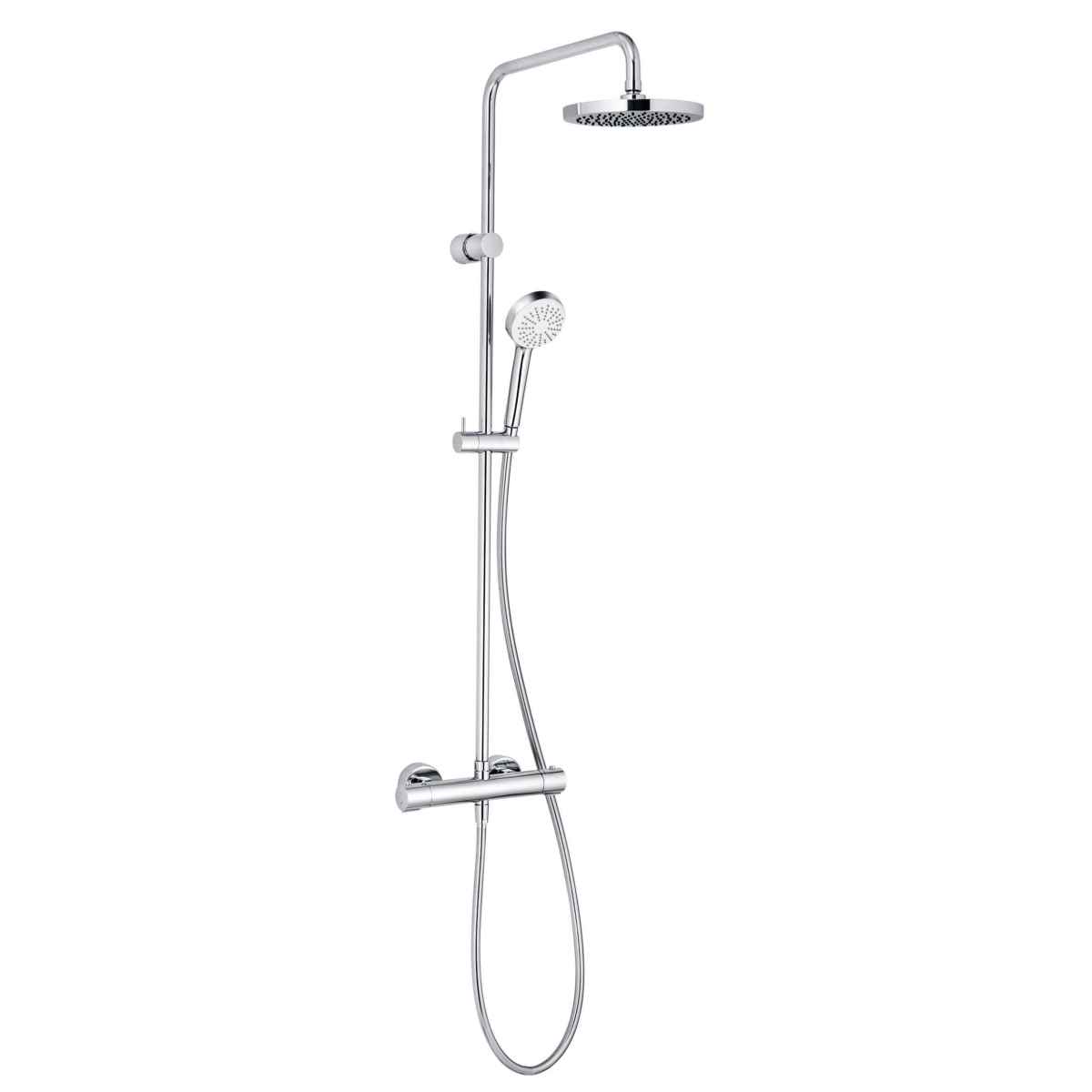 SISTEM DUS TERMOSTATIC DUAL KLUDI LOGO 1S CAP DUS ROTUND - imagine 1