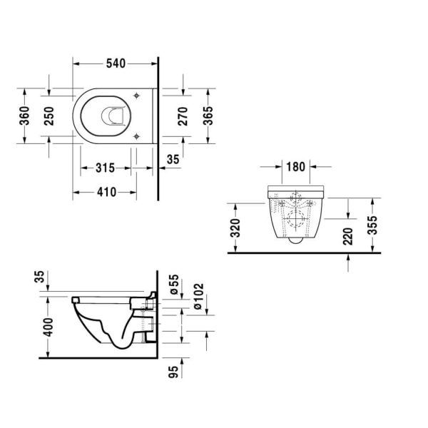 VAS WC STARCK 3 SUSPENDAT