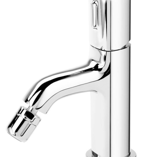 BATERIE BIDEU MEANDRO CU VENTIL, CROM