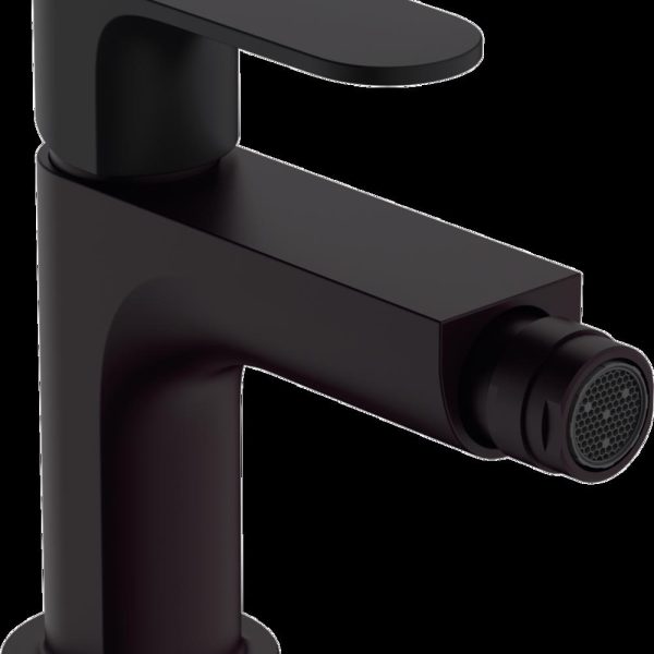 BATERIE BIDEU REBRIS S CU VENTIL POP UP, NEGRU MAT