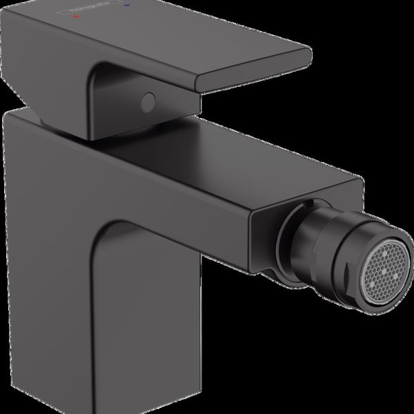 BATERIE BIDEU VERNIS SHAPE CU VENTIL, NEGRU MAT