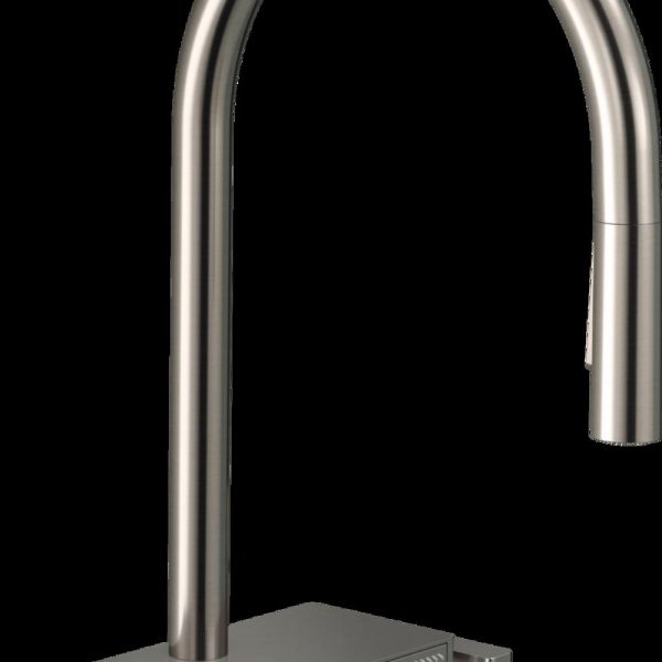 BATERIE BUCATARIE AQUNO SELECT M81 170, CU PIPA EXTRACTIBILA, 3 JETURI, INOX