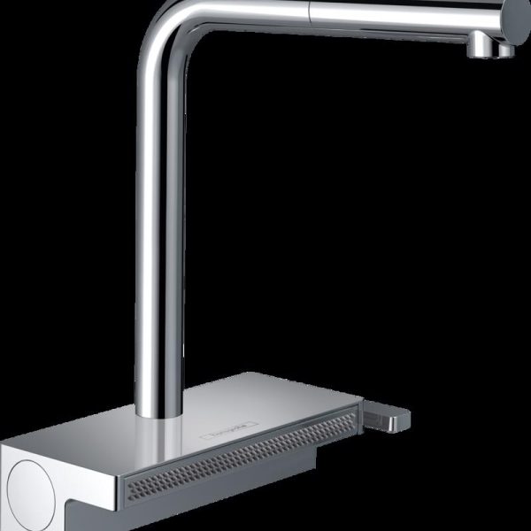 BATERIE BUCATARIE AQUNO SELECT M81 250 CU PIPA EXTRACTIBILA, 2 JETURI,  CROM