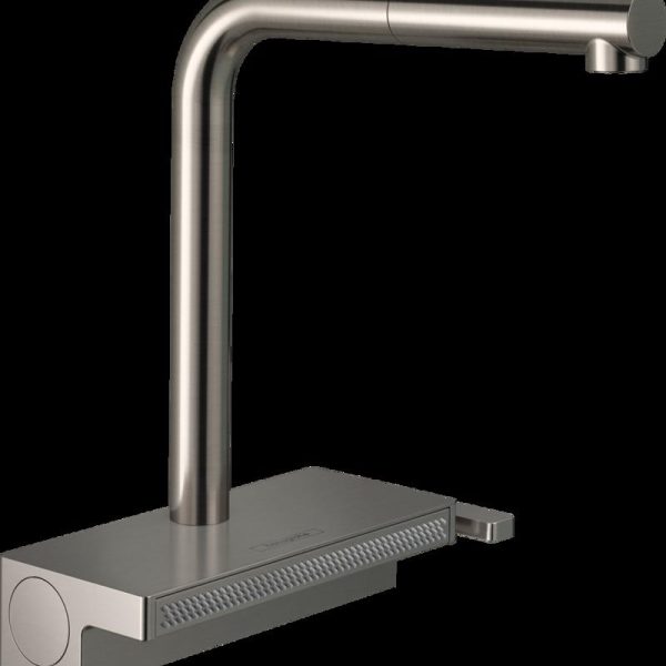 BATERIE BUCATARIE AQUNO SELECT M81 250 CU PIPA EXTRACTIBILA, 2 JETURI, INOX