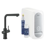 BATERIE BUCATARIE GROHE BLUE HOME TIP L STARTER KIT FILTER S-SIZE VELVET BLACK