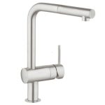 BATERIE BUCATARIE MINTA SUPERSTEEL CU PIPA EXTRACTIBILA