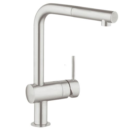 BATERIE BUCATARIE MINTA SUPERSTEEL CU PIPA EXTRACTIBILA