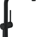BATERIE BUCATARIE TALIS M54, 270 MM, 1 JET, PIPA L EXTRACTIBILA FINISAJ NEGRU MAT