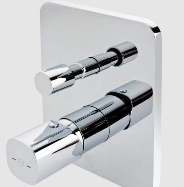 BATERIE INCASTRATA CADA/DUS MEANDRO CU 2 IESIRI, CROM