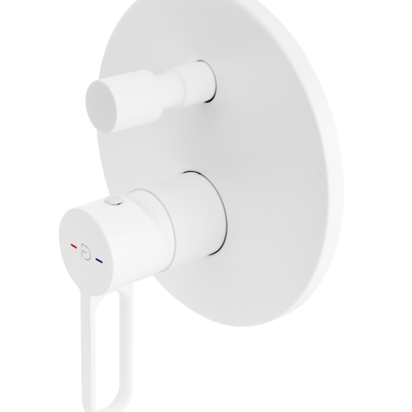 BATERIE INCASTRATA CADA/DUS ZAFFIRO CU 2 IESIRI, ALB MAT