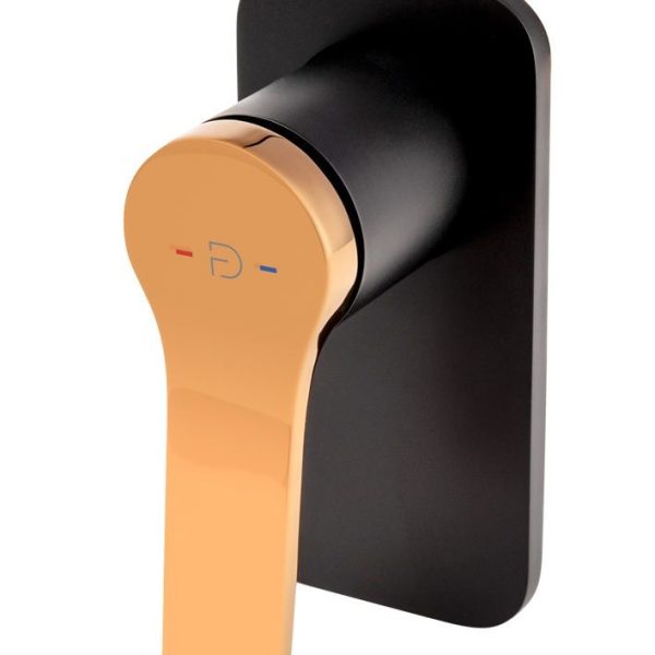 BATERIE INCASTRATA DUS SEPPIA CU 1 IESIRE, NEGRU-ROZ AURIU