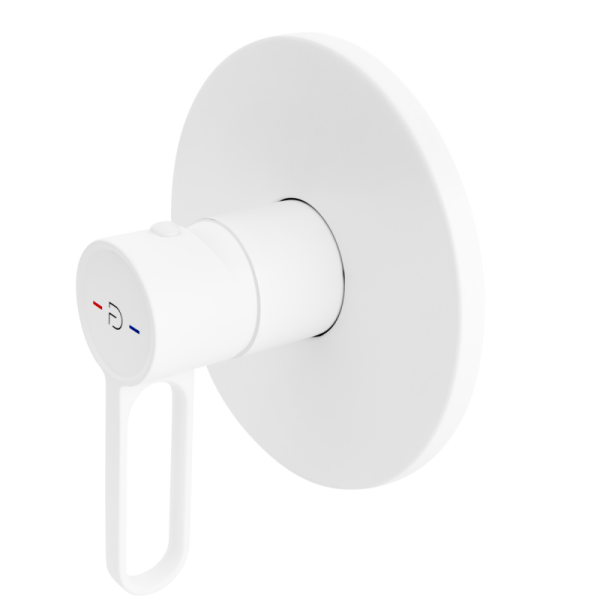 BATERIE INCASTRATA DUS ZAFFIRO CU 1 IESIRE, ALB MAT