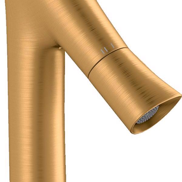 BATERIE LAVOAR AXOR STARCK ORGANIC INALTA, FARA VENTIL, BRUSHED GOLD OPTIC