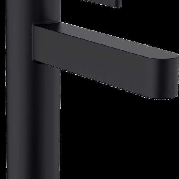 BATERIE LAVOAR FINORIS 110 CU VENTIL POP-UP, NEGRU MAT