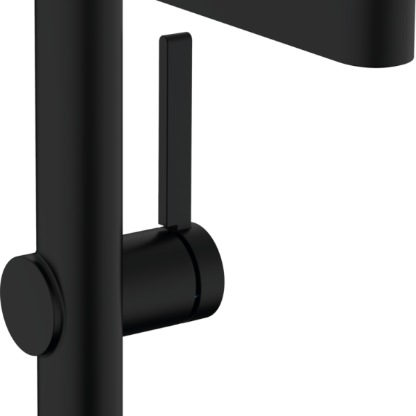 BATERIE LAVOAR FINORIS 230 CU VENTIL PUSH-OPEN, NEGRU MAT