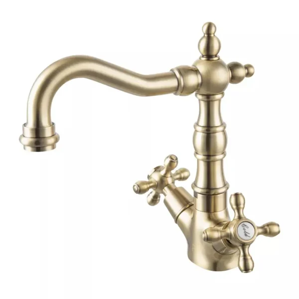 BATERIE LAVOAR INALTA LACRIMA CU VENTIL CLICK-CLACK, BRONZE