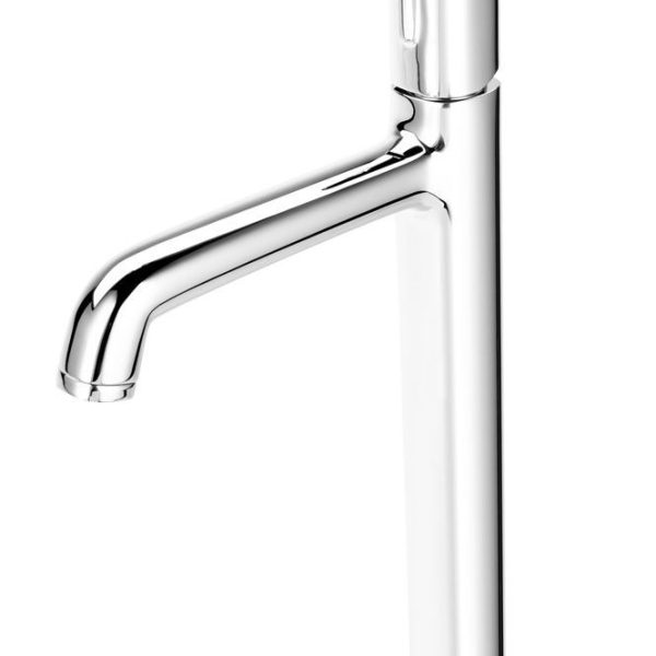 BATERIE LAVOAR INALTA MEANDRO CU VENTIL CLICK-CLACK, CROM