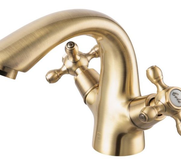 BATERIE LAVOAR LACRIMA CU VENTIL CLICK-CLACK, BRONZ