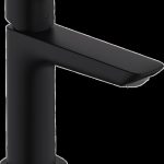 BATERIE LAVOAR LOGIS 110 FINE CU VENTIL POP-UP, NEGRU MAT