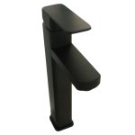 Baterie lavoar negru mat, inalta