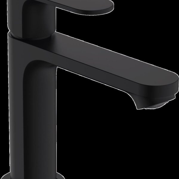 BATERIE LAVOAR REBRIS S 110 CU VENTIL POP UP, NEGRU  MAT