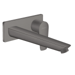 BATERIE LAVOAR TALIS E CU MONTAJ PE PERETE SI PIPA 225 MM, BRUSHED BLACK CHROME