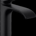 BATERIE LAVOAR VIVENIS 110 CU VENTIL POP-UP, NEGRU MAT
