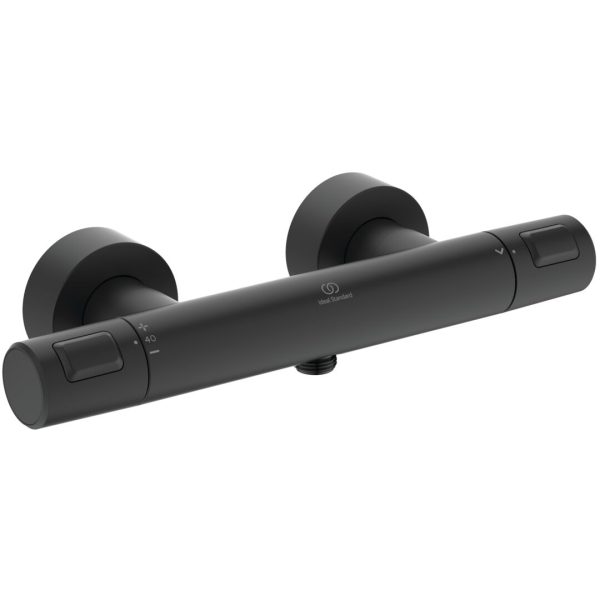 BATERIE TERMOSTATATA DUS CERATHERM T25 SILK BLACK